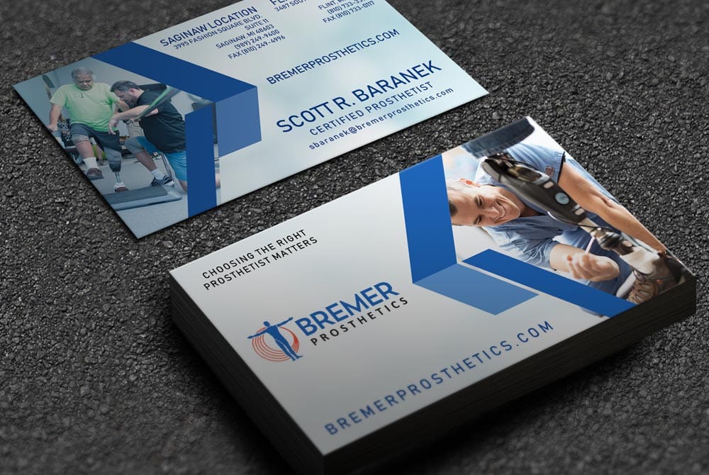 Bremer Prosthetics - Business Cards