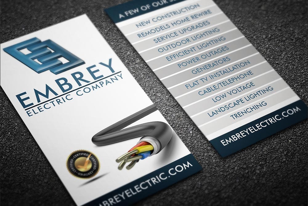 Embury Electric Co - Business Cards