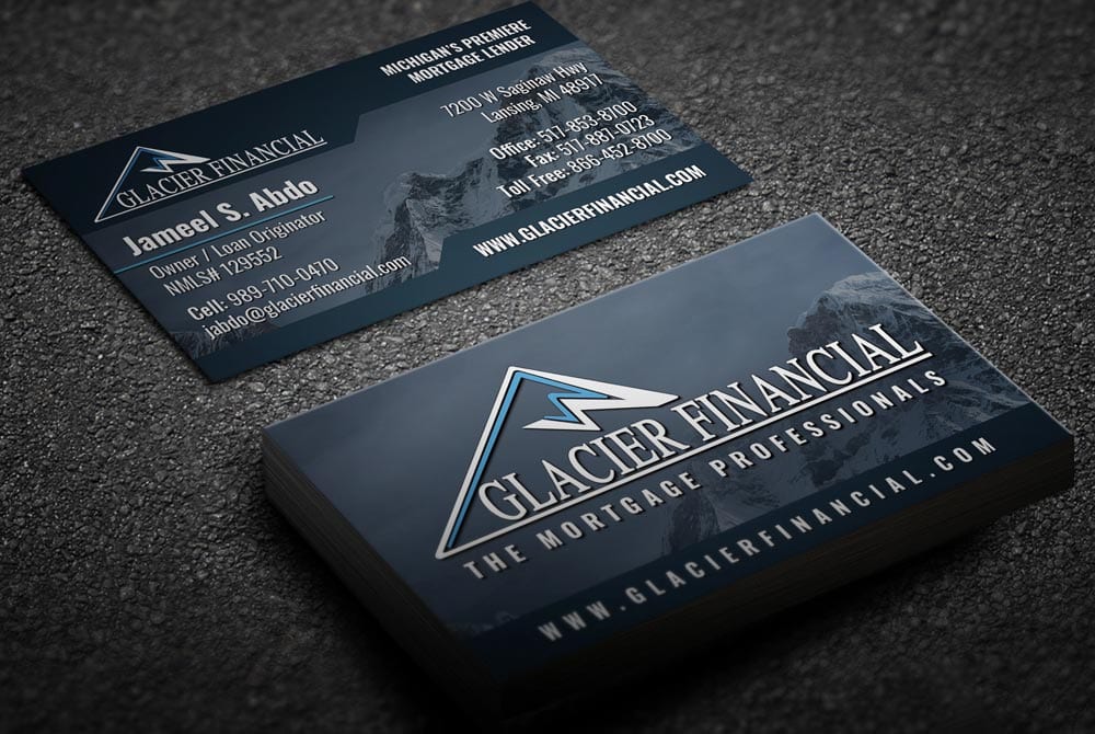 Glacier Financial - Business Cards