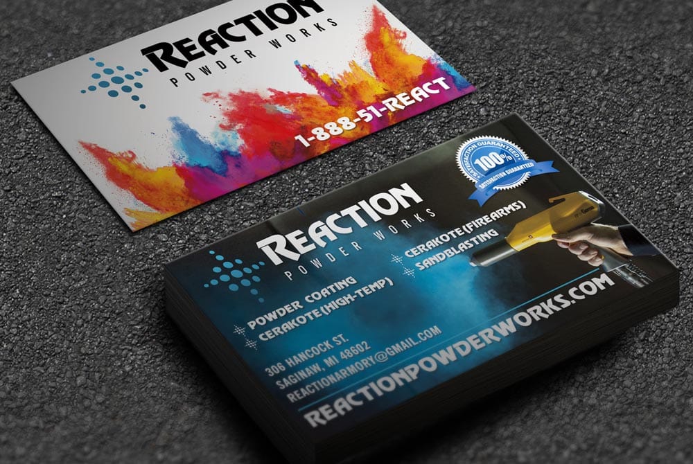 Reaction Powder Works - Business Cards