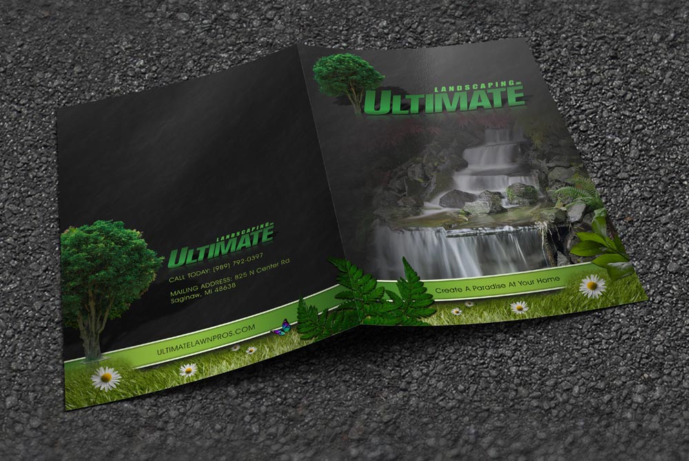 Ultimate Landscaping - Presentation Folder Outside
